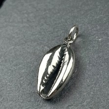 Ebrar Silver Gümüş Deniz Kabuğu Kolye Ucu 925 Ayar Gümüş Unisex Deniz Kabuğu Figürlü Kolye Ucu