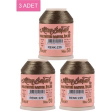 3 Adet Altınbaşak Oya ve Dantel Ipi 20 gr - Royaleks - No: 229 Mariposa Secret