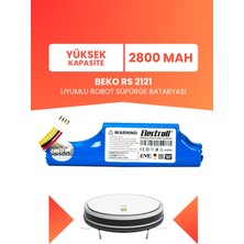 Electroll Beko Rs 2121 Uyumlu Batarya (Yüksek Kapasite) 2800MAH Pil Robot Süpürge Bataryası Değişimi