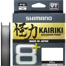 Shimano Kairiki + 8x 300 mt Grey Ip Misina