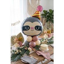 Partixa Şapkalı Safari Kafa Folyo Balon