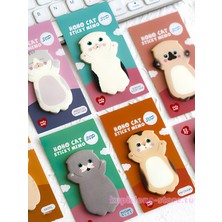 ÖZ OFİS Kawaii Kedi Temalı Post-It Not Kağıdı 30 Yaprak - Sevimli Yapışkan Not Kağıtları - Tekli (OMT-012)