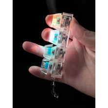 Besttoys Işıklı Stres Giderici Click Sesli Işıklı Klavye LED Işıklı Klavye Anahtarlık Karışık Renk Gönderilir