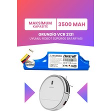 Electroll Grundig Vcr 2131 Uyumlu Batarya (Maksimum Kapasite) 3500MAH Pil Robot Süpürge Bataryası Değişimi