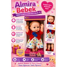 Sıraç İthalat Sıraç Ithalat Almira Bebek Hareketli Kollu Oyuncak Bebek 3+ Yaş Eğitici Kız Çocuk Oyuncağı Şık Kıyafetli