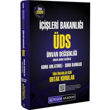 Pegem Akademi Yayıncılık 2026 İçişleri Bakanlığı ÜDS Ünvan Değişikliği Sınavlarına Hazırlı