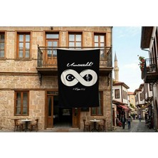 Punto Dizayn Unutmadık Yazılı Sonsuz Işaretli Atatürk Anma Bayrağı Poster Bayrak Premium Raşel Kumaş 300X450CM ATA48