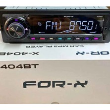 For-X X-404BT-USB-BLUETOOTH-RENK Değiştirme-Telefon Şarz-App KONTROL-4X60W Max-Oto Teyp