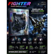 Sıraç İthalat Sıraç Ithalat Fighter Drone Command Series Hd Kameralı Kumandalı Drone Uçak – 3 Renk Seçenekli, LED Işıklı, 360° Akrobatik Hareket