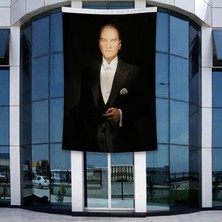 Punto Dizayn Asil Duruşlu Atatürk Poster Bayrak Raşel Kumal 4x6 metre ATA79