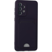 Renas Store Galaxy A33 5g Kılıf Kelvin Kartvizitli Silikon - Derin Mor