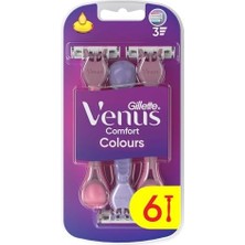 Venus Colours Kadın Tıraş Bıçakları, 6 Kadın Tıraş Bıçakları