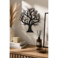 Bel&Co Home Hayat Ağacı Duvar Dekoru 30X27 cm – 3mm Siyah Mdf Lazer Kesim Duvar Süsü – Çift Taraflı Bant Dahil Kolay Monta