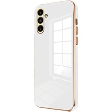 Renas Store Galaxy M15 Kılıf Volet Silikon - Beyaz