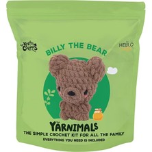 Bak Gel Al Bakgelal Amigurumi Ayı Yapım Kiti Aile ve Çocuk Aktivite Seti Başlangıç Seviyesi Tığ Örgü Seti