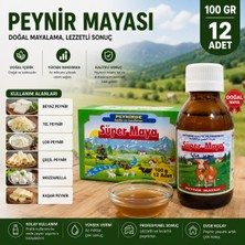 Uravas Store 100 gr Peynir Mayası 12 Adet Sıvı Doğal Peynir Yapım Mayası | Ev Tipi Peynir Üretimi Için Uygun