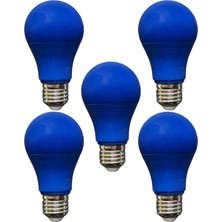 Avarson (5 Adet) Osaka 10W Mavi Işık E27 Duylu (Kalın Duy) LED Ampul