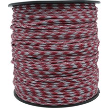 Mg Ropes Bileklik,outdoor ve Hobi Paracord Ip 4 mm No:45 Bordo Gri Desen