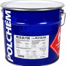 Polchem Pb-35.25 Mat Poliüretan Boya 12+6 kg Beyaz