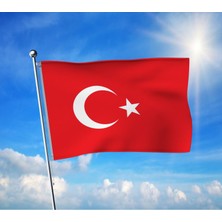 Punto Dizayn Türkiye Cumhuriyeti Bayrağı Alpaka Raşel Kumaş 70X105 cm