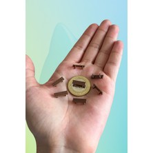 Aysluka 1/100 Ölçek 10 Adet Kahverengi Maket Bank, Minyatür Bank, Maket - Teraryum ve Minyatür Müze Için Bank