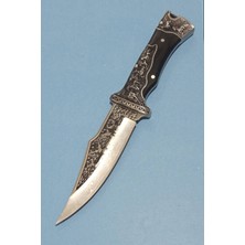 Columbia Company KB-3189-B 3 Boyutlu Işlemeli 440 Çelik Koleksiyonluk Av Bıçağı