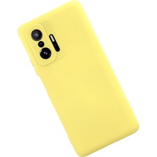 Solmazlar Online Mi 11T Pro Kılıf Nano Içi Kadife Silikon - Sarı