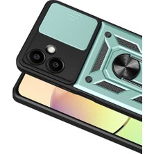 Solmazlar Online Galaxy A07 4g Pars Lens Yüzüklü Silikon - Yeşil