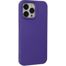 Solmazlar Online iPhone 14 Pro Kılıf Nano Içi Kadife Silikon - Mor