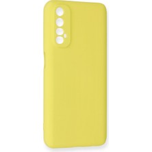 Solmazlar Online Realme 7 Kılıf Nano Içi Kadife Silikon - Sarı