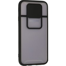Solmazlar Online Galaxy J7 Pro / J730 Kılıf Palm Buzlu Kamera Sürgülü Silikon - Siyah
