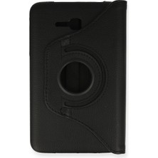 Solmazlar Online Galaxy T110 / T113 Tab 3 Lite 7 Kılıf 360 Tablet Deri Kılıf - Siyah