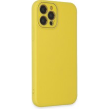Solmazlar Online iPhone 12 Pro Max Kılıf Lansman Glass Kapak - Sarı