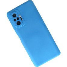 Solmazlar Online Redmi Note 10 Pro Kılıf Nano Içi Kadife Silikon - Mavi