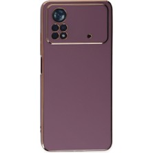 Solmazlar Online Poco X4 Pro 5g Kılıf Volet Silikon - Mor