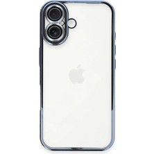 Uravas Store Iphone 16 Plus Kılıf Razer Lensli Silikon - Açık Mavi