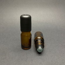 Labshop41 5 ml Amber Cam Roll-On Şişe  , Cam Esans Şişesi , 5cc Cam Bilyeli Şişe x 6 Adet