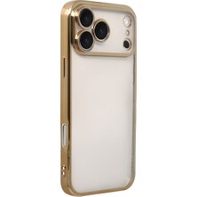 Solmazlar Online iPhone 17 Pro Max Razer Lensli Silikon - Gold