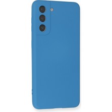 Solmazlar Online Galaxy S21 Kılıf Nano Içi Kadife Silikon - Mavi