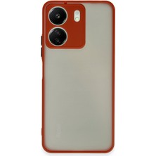 Solmazlar Online Redmi 13C Kılıf Montreal Silikon Kapak - Kırmızı