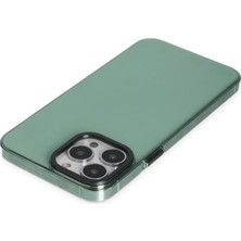 Solmazlar Online iPhone 14 Pro Kılıf Anka Pc Sert Metal Kapak - Yeşil