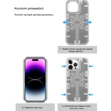 Solmazlar Online iPhone 14 Pro Kılıf Mekanik Bumper Kapak - Mavi