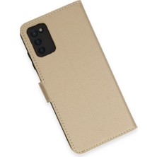 Solmazlar Online Galaxy A03S Kılıf Trend S Plus Kapaklı Kılıf - Gold
