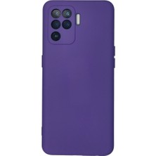 Solmazlar Online Reno 5 Lite Kılıf Nano Içi Kadife Silikon - Mor