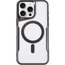 Solmazlar Online iPhone 16 Pro Kılıf Boyi Magsafe Silikon Kapak - Siyah