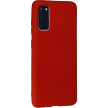 Solmazlar Online Galaxy S20 Kılıf Nano Içi Kadife Silikon - Kırmızı