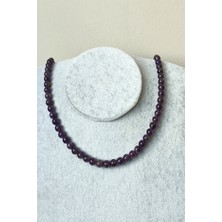 c-bhadu naturel 6 mm Ametist Doğaltaş Kolye