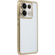 Solmazlar Online Poco X6 Kılıf Razer Lensli Silikon - Gold