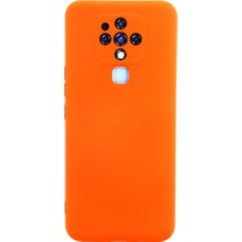 Solmazlar Online Camon 16 Kılıf Nano Içi Kadife Silikon - Turuncu