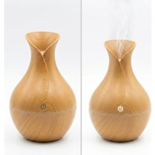 Ultrasonik Hava Nemlendirici ve Aroma Difüzörü, Ahşap Görünümlü, 15 cm Yükseklik, 10 cm Genişlik